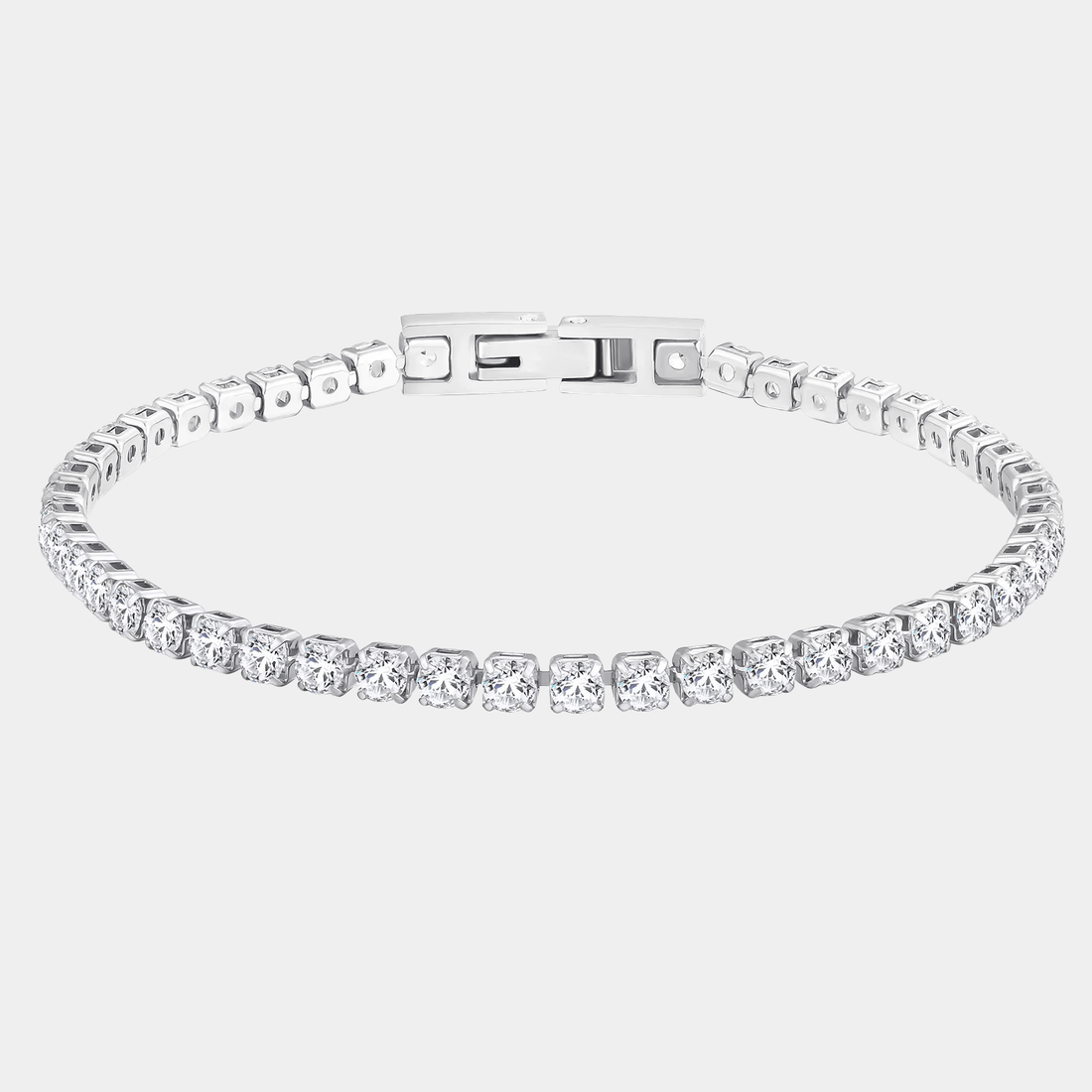 Tennis Bracelet Diamond Pavé In Silver